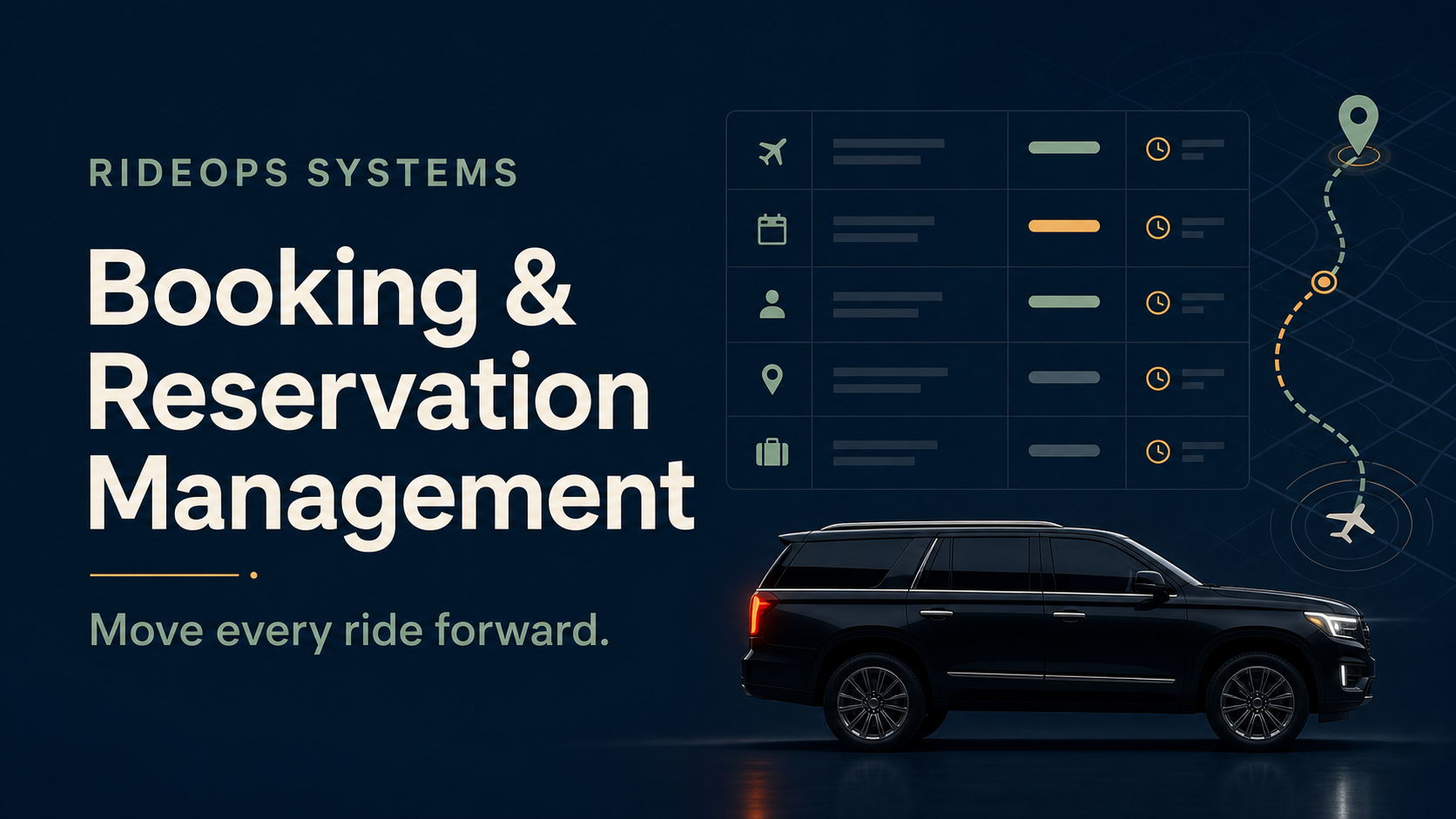 RideOps Systems. Booking and Reservation Management. Move every ride forward.